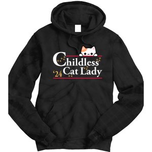 Childless Cat Lady For President Tie Dye Hoodie