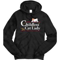 Childless Cat Lady For President Tie Dye Hoodie