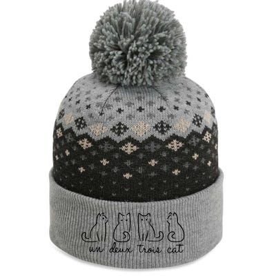 Cute Cat Lover Un Deux Trois The Baniff Cuffed Pom Beanie