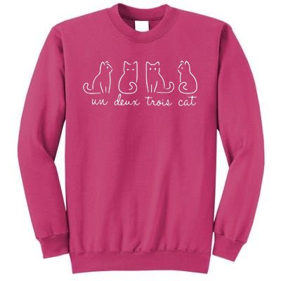 Cute Cat Lover Un Deux Trois Sweatshirt