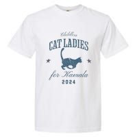 Childless Cat Ladies For Kamala 2024 Harris 47 Election 2024 Garment-Dyed Heavyweight T-Shirt