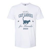 Childless Cat Ladies For Kamala 2024 Harris 47 Election 2024 Softstyle CVC T-Shirt