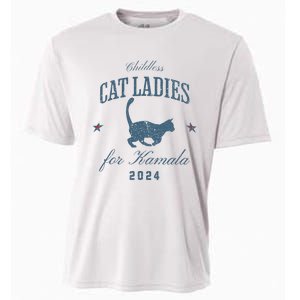 Childless Cat Ladies For Kamala 2024 Harris 47 Election 2024 Cooling Performance Crew T-Shirt