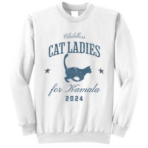 Childless Cat Ladies For Kamala 2024 Harris 47 Election 2024 Sweatshirt