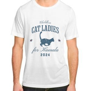 Childless Cat Ladies For Kamala 2024 Harris 47 Election 2024 Adult ChromaSoft Performance T-Shirt