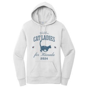 Childless Cat Ladies For Kamala 2024 Harris 47 Election 2024 Women's Pullover Hoodie