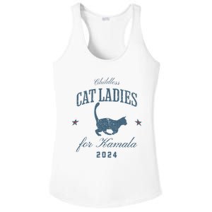 Childless Cat Ladies For Kamala 2024 Harris 47 Election 2024 Ladies PosiCharge Competitor Racerback Tank