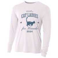 Childless Cat Ladies For Kamala 2024 Harris 47 Election 2024 Cooling Performance Long Sleeve Crew