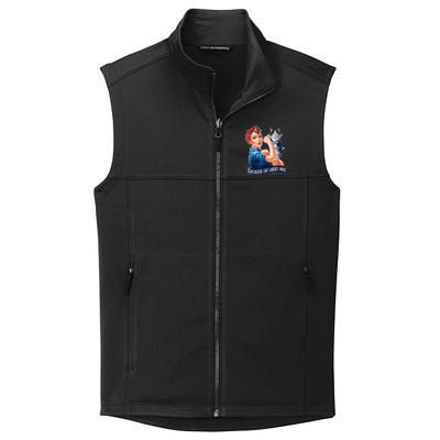 Childless Cat Ladies Vote Rosie The Riveter Collective Smooth Fleece Vest