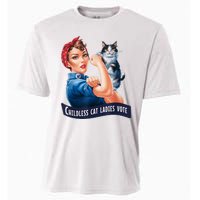 Childless Cat Ladies Vote Rosie The Riveter Cooling Performance Crew T-Shirt