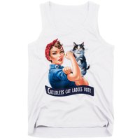 Childless Cat Ladies Vote Rosie The Riveter Tank Top