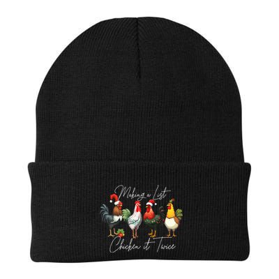 Christmas Chicken Lover Xmas Santa Hat Light Funny Farm  Beanie