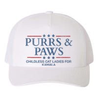 Childless Cat Lady 2024 Ladies Voting Kamala Purrs And Paws Yupoong Adult 5-Panel Trucker Hat