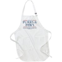 Childless Cat Lady 2024 Ladies Voting Kamala Purrs And Paws Full-Length Apron With Pockets