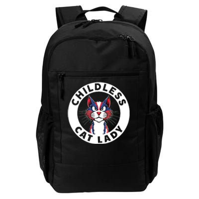 Childless Cat Lady Election Vote 2024 Patriotic Daily Commute Backpack