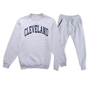 Cleveland Premium Crewneck Sweatsuit Set