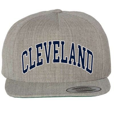 Cleveland Wool Snapback Cap