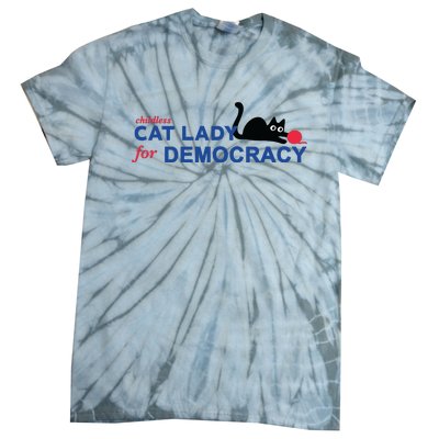 Childless Cat Lady Voting Election 2024 Usa Tie-Dye T-Shirt