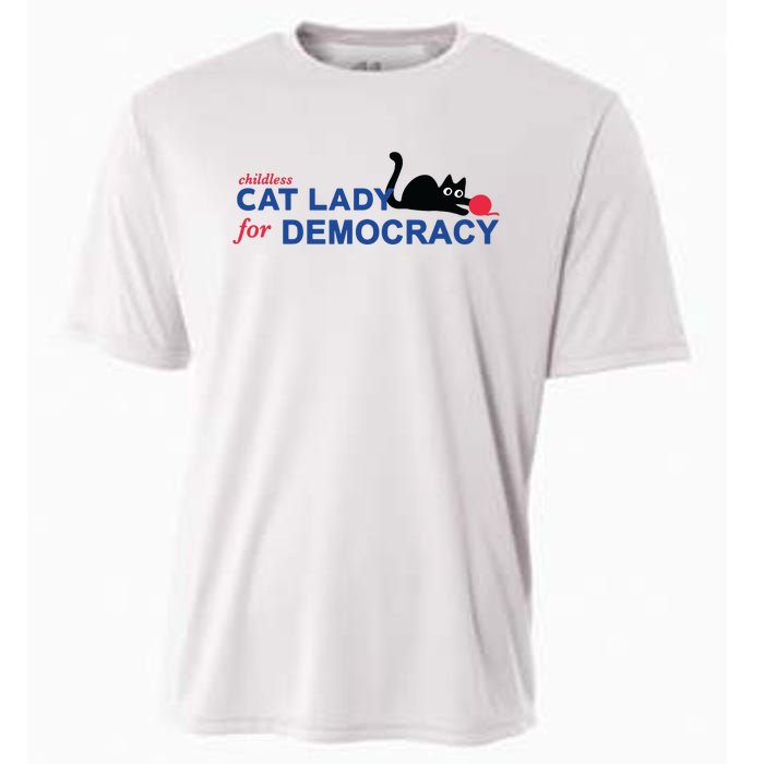 Childless Cat Lady Voting Election 2024 Usa Cooling Performance Crew T-Shirt