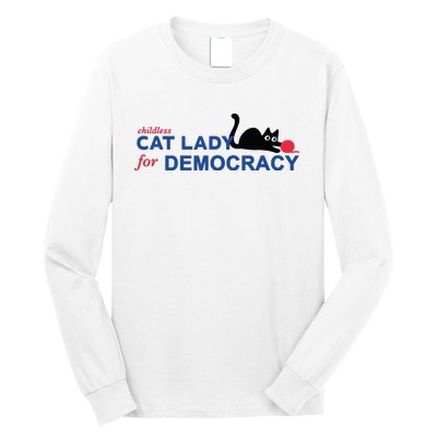 Childless Cat Lady Voting Election 2024 Usa Long Sleeve Shirt