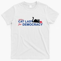 Childless Cat Lady Voting Election 2024 Usa T-Shirt