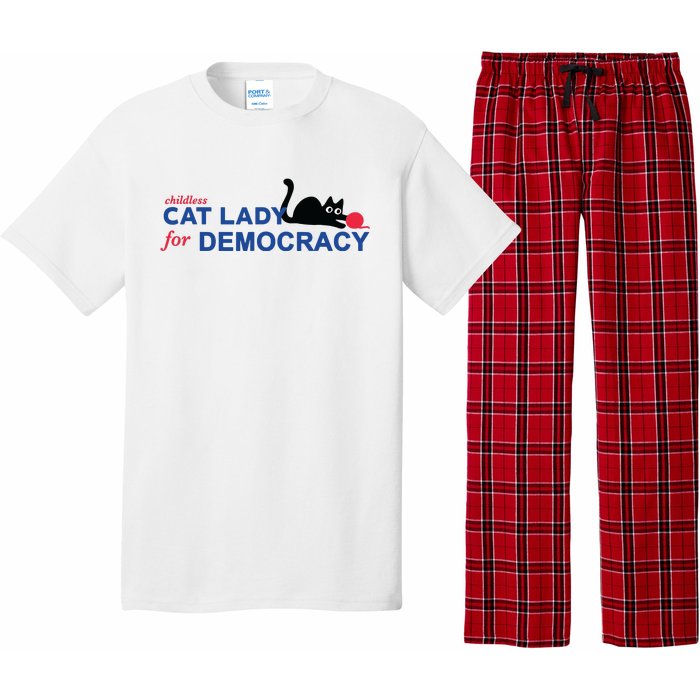 Childless Cat Lady Voting Election 2024 Usa Pajama Set