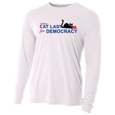 Childless Cat Lady Voting Election 2024 Usa Cooling Performance Long Sleeve Crew