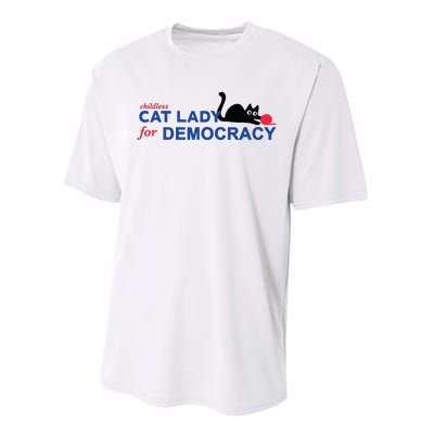 Childless Cat Lady Voting Election 2024 Usa Performance Sprint T-Shirt