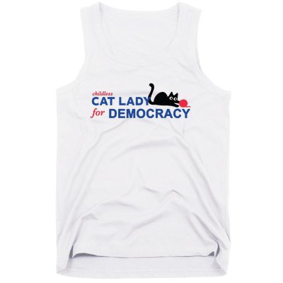 Childless Cat Lady Voting Election 2024 Usa Tank Top