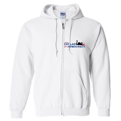 Childless Cat Lady Voting Election 2024 Usa Full Zip Hoodie