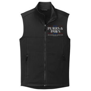 Childless Cat Lady 2024 Ladies Voting Kamala Purrs And Paws Collective Smooth Fleece Vest