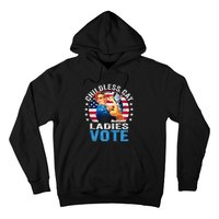 Childless Cat Ladies Vote Funny Vintage Rosie The Riveter Hoodie