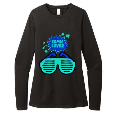 Cool Comic Lover Reading Glasses Comic Style Gift Womens CVC Long Sleeve Shirt