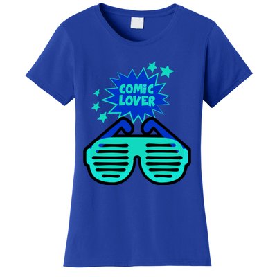 Cool Comic Lover Reading Glasses Comic Style Gift Women's T-Shirt