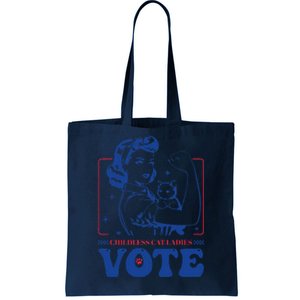 Childless Cat Ladies Vote Retro Election 2024 Usa Tote Bag