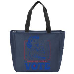 Childless Cat Ladies Vote Retro Election 2024 Usa Zip Tote Bag