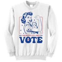 Childless Cat Ladies Vote Retro Election 2024 Usa Sweatshirt