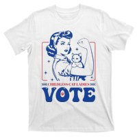 Childless Cat Ladies Vote Retro Election 2024 Usa T-Shirt