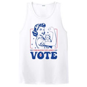 Childless Cat Ladies Vote Retro Election 2024 Usa PosiCharge Competitor Tank