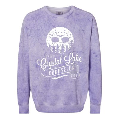 Camp Crystal Lake Counselor Colorblast Crewneck Sweatshirt