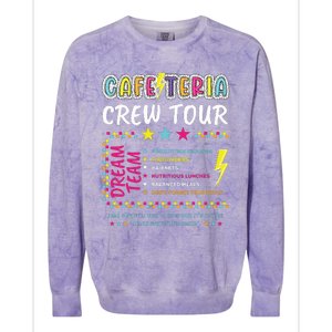 Cafeteria Crew Lunch Lady Dream Team Back To School Colorblast Crewneck Sweatshirt