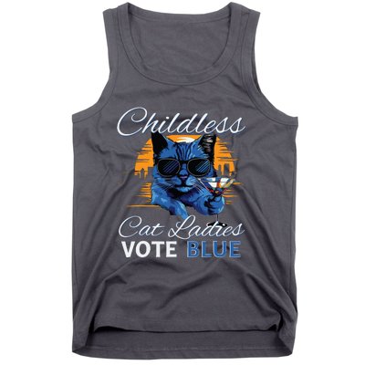 Childless Cat Ladies Vote Blue In November Kamala President Tank Top