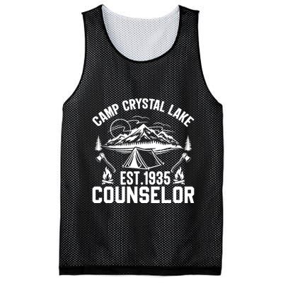Camp Crystal Lake Est. 1935 Counselor Graphic Mesh Reversible Basketball Jersey Tank