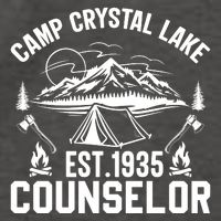 Camp Crystal Lake Est. 1935 Counselor Graphic Vector Backpack