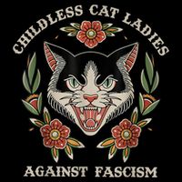 Childless Cat Ladies Against Fascism Flowers Backpack