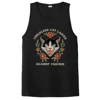 Childless Cat Ladies Against Fascism Flowers PosiCharge Competitor Tank