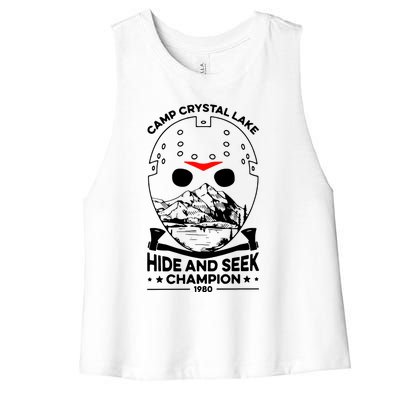 Camp Crystal Lake Women's Racerback Cropped Tank