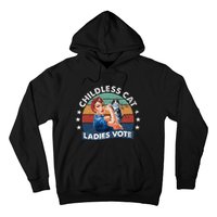 Childless Cat Ladies Vote Rosie The Riveter Vintage Funny Hoodie