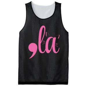 Cute Cat Lady Comma + La  La Vote Pro Kamala Harris 2024 Mesh Reversible Basketball Jersey Tank