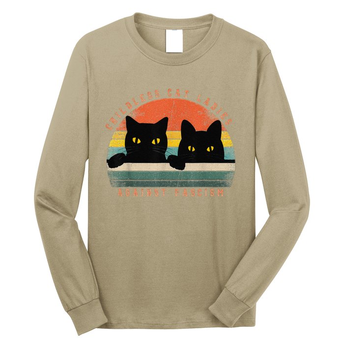 Childless Cat Ladies Voting Election 2024 Usa Vintage Long Sleeve Shirt